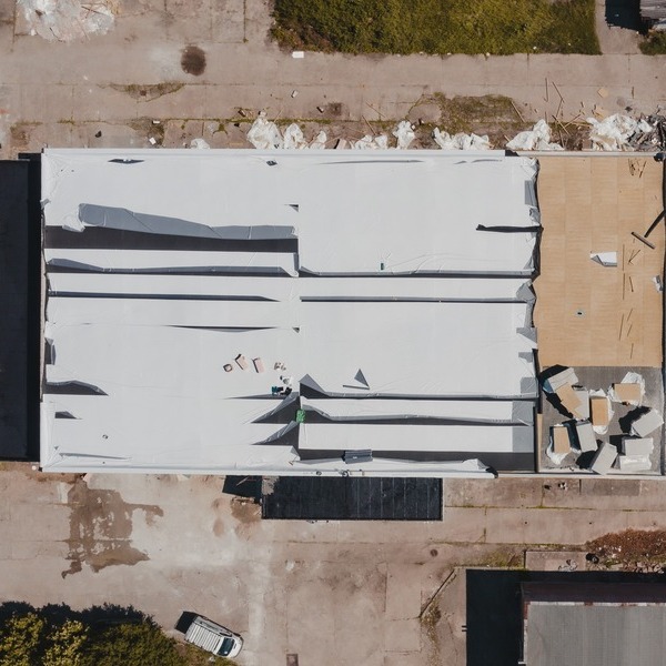 Overhead Shot of TPO Roofing