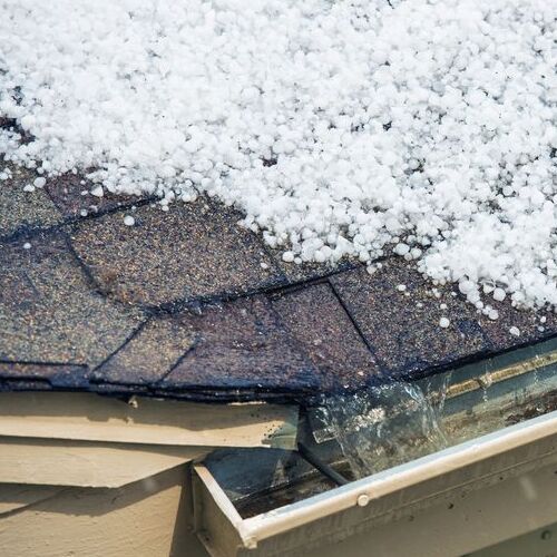 Hail on a Roof